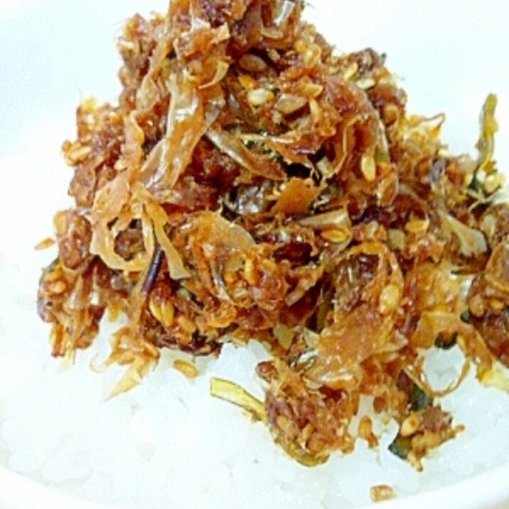 だしがらで作る、かつお&昆布の佃煮
